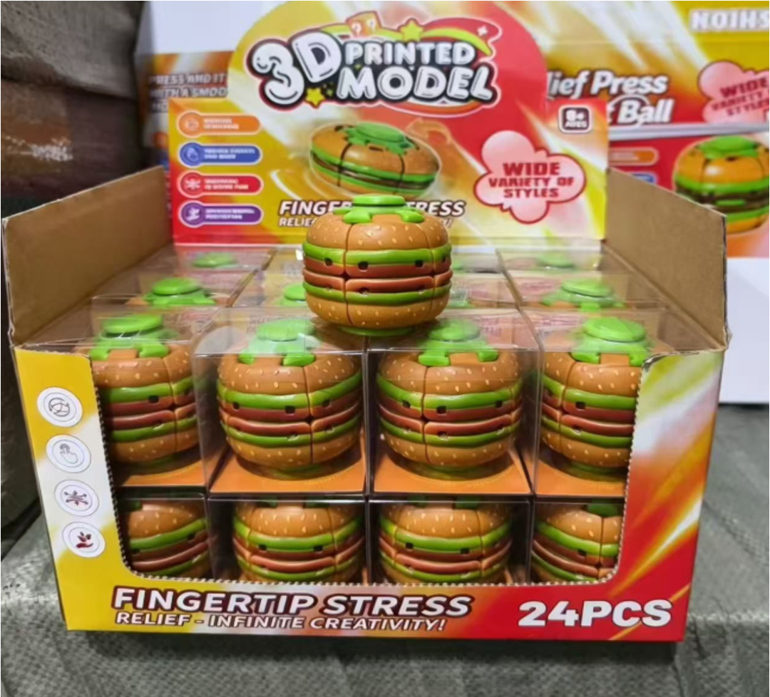 3D Hamburger Fidget Spinner