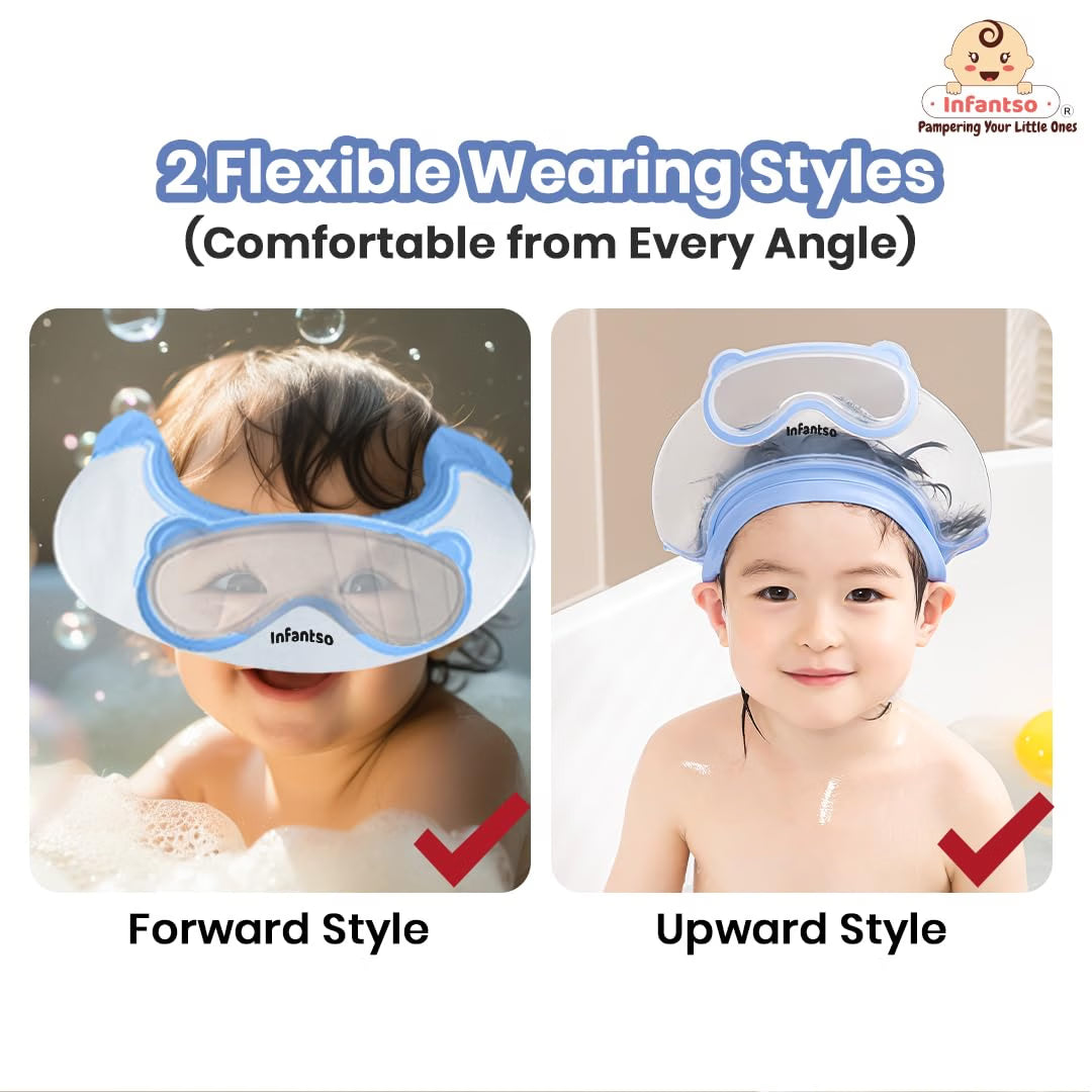 Baby Silicone Shower Cap With Visor Guard