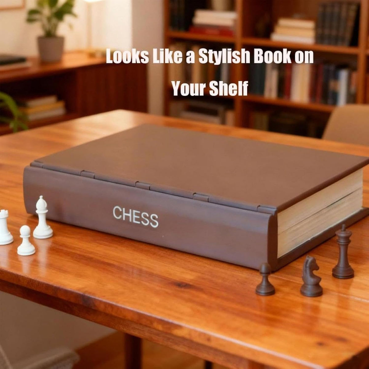 Folding Book-Style Travel Chess Set