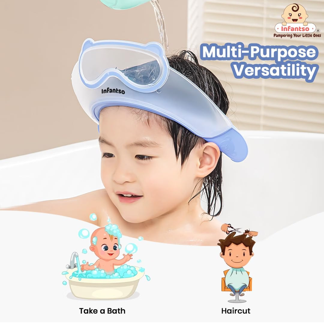 Baby Silicone Shower Cap With Visor Guard