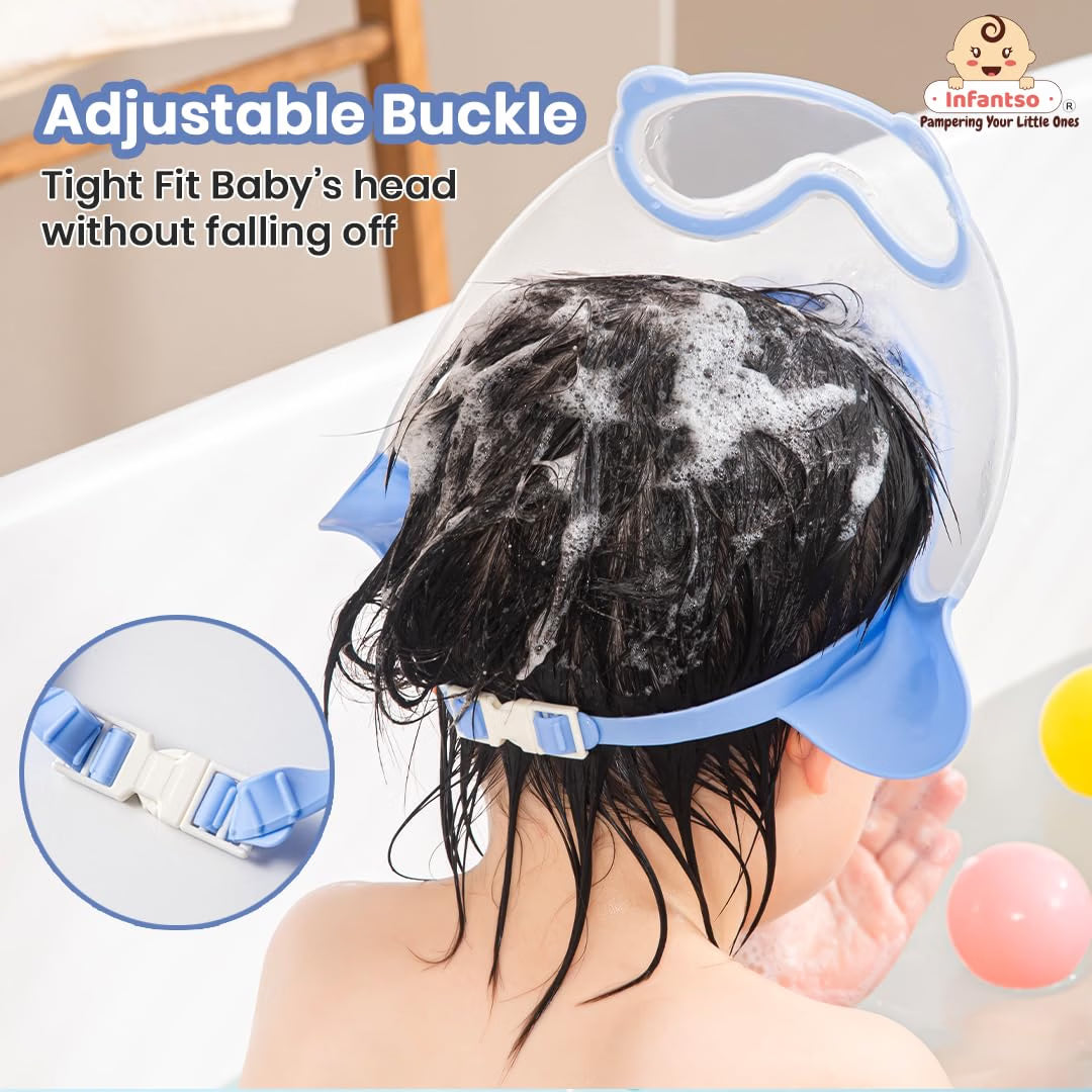 Baby Silicone Shower Cap With Visor Guard