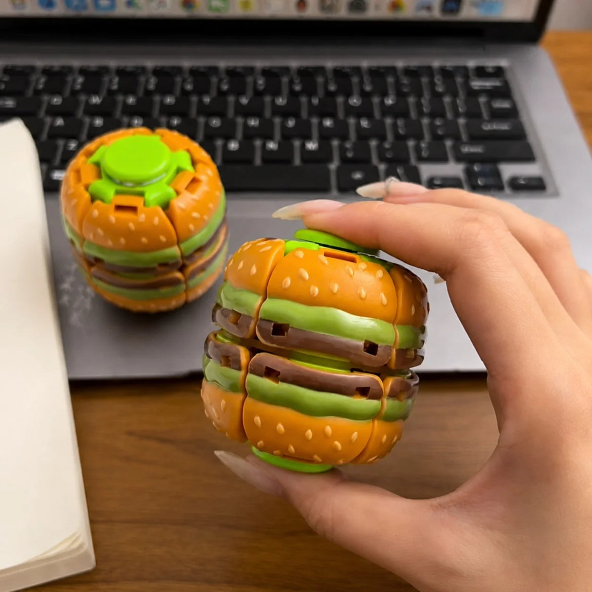 3D Hamburger Fidget Spinner