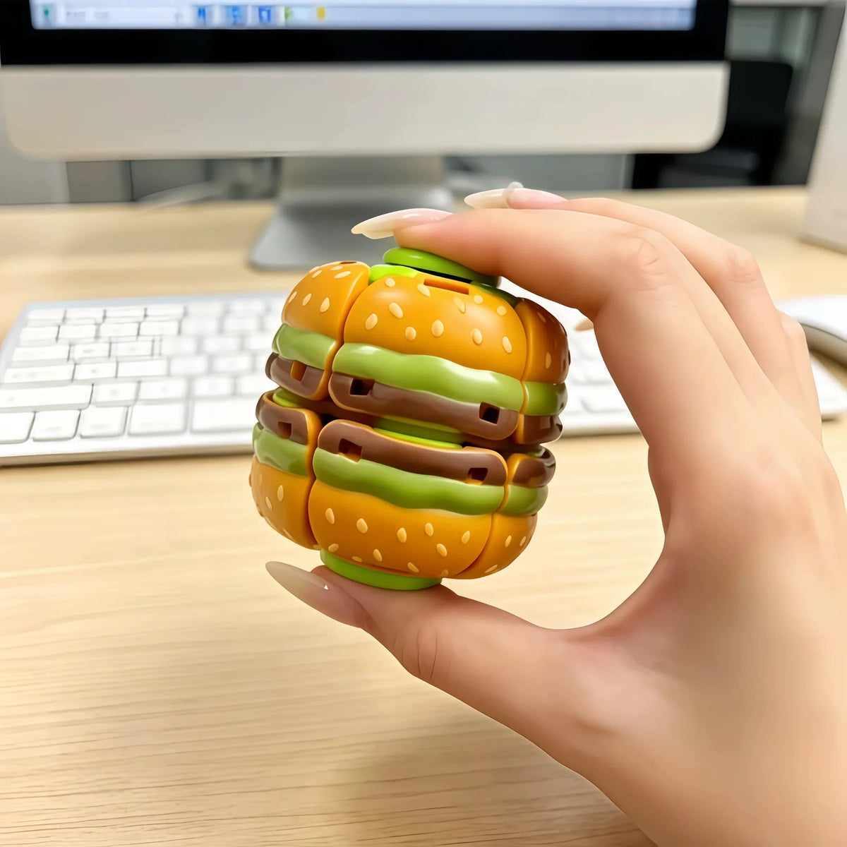 3D Hamburger Fidget Spinner